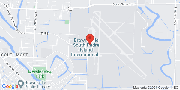SENTRI interview location map for Brownsville Enrollment Center