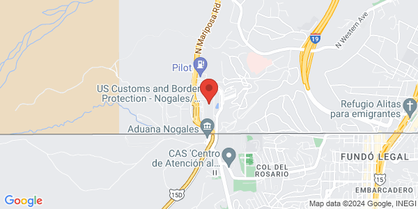 SENTRI interview location map for Nogales Enrollment Center