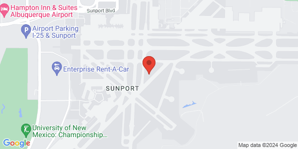 SENTRI interview location map for Albuquerque Enrollment Center (ABQ)